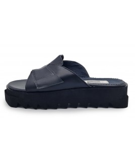 Black Leather Flippers