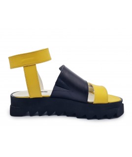 Rock Me Sandals in Yellow & Black