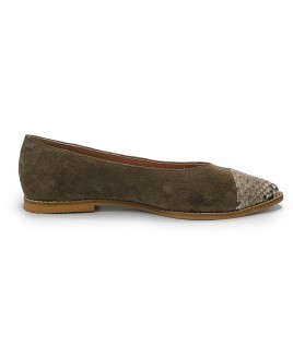 Alexandrina Flats In Beige Tones