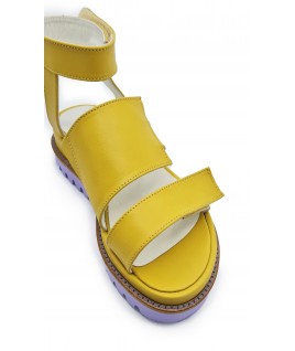 Rock Me Sandals in Yellow