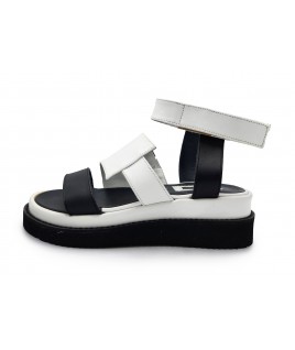 Rock Me Sandals in Black & White
