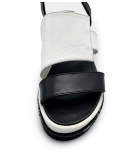 Rock Me Sandals in Black & White