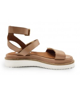 Straps Sandals in Camel