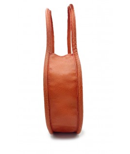 The 30 ⌀ Roundabout Bag In Orange Leather