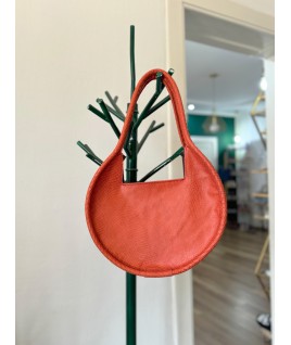 The 30 ⌀ Roundabout Bag In Orange Leather