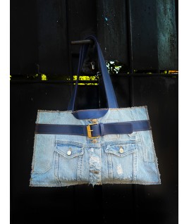 Envelope Bag In Light Jeans Material