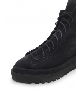 Black Velour Booties