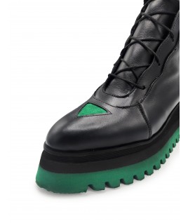 Triangles Touch In Black & Green