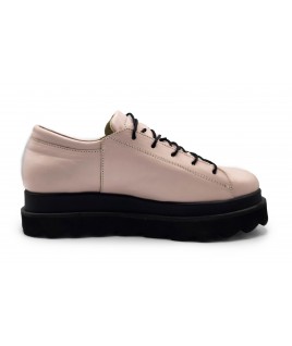 Corset Shoes In Baby Pink