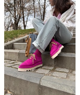 Oxford Shoes In Pink