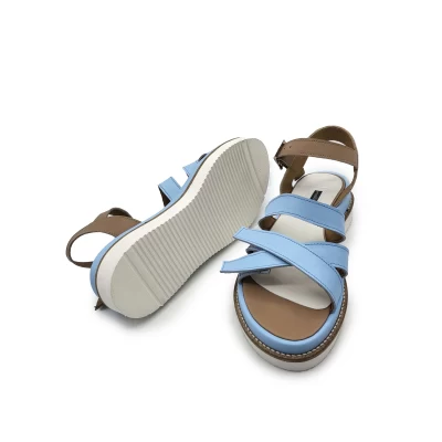 XO XO Sandals in Baby Blue & Beige