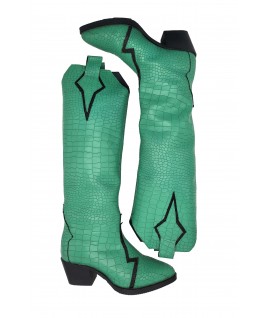 copy of Nightfall Boots in Green Leather