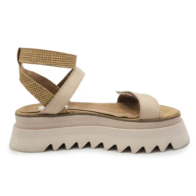 Straps Sandals In Two Shades Of Beige - Limited edition