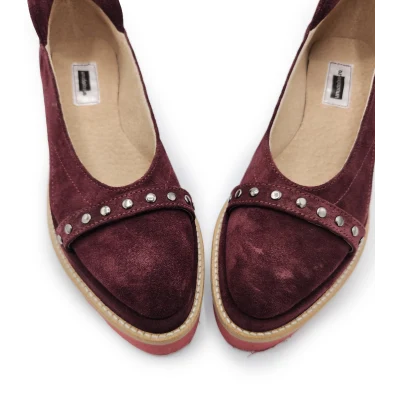 Burgundy Xoxo Flats