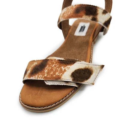 Straps Sandals In Two Shades Of Camel - Limited edition