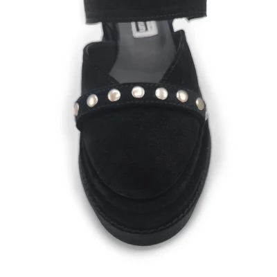 Black Xoxo Flats