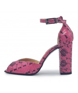 Hourglass Pink Textured (9 cm) Heels