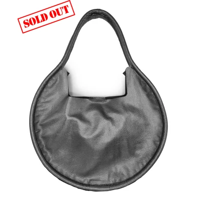 The 40 ⌀ Roundabout Bag In Metalic Red Leather