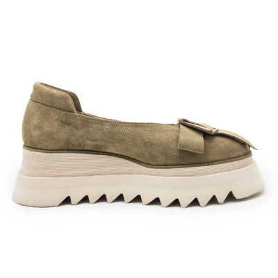 Bow Flats In  Beige