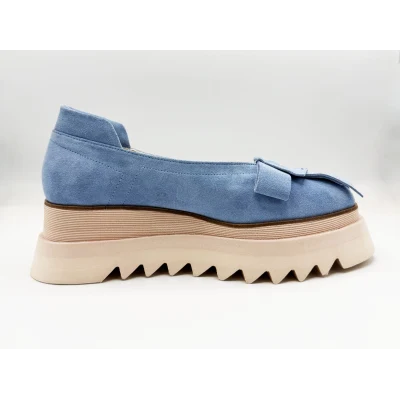 Bow Flats In baby blue
