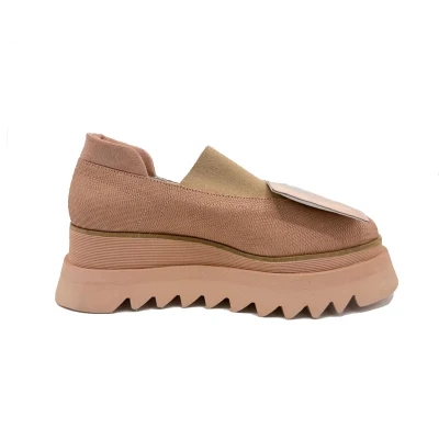 Geometrical Flats In Pale Pink