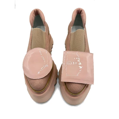 Geometrical Flats In Pale Pink