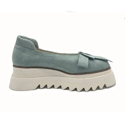 Bow Flats In Light Turquoise