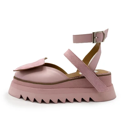 Geometrical Pink Flats