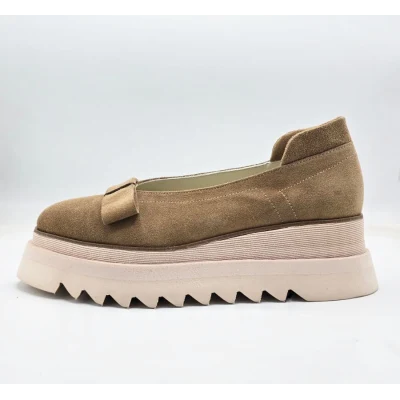 Baby Bow Flats In Beige