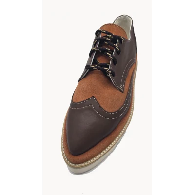 Oxford Shoes In Camel and Brown
