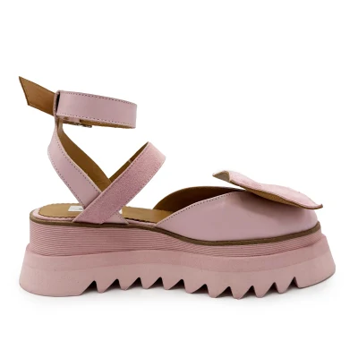 Geometrical Flats In Pale Pink