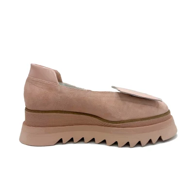 Geometrical Flats In Pale Pink