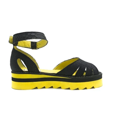 Breeze Flats In Black & Yellow
