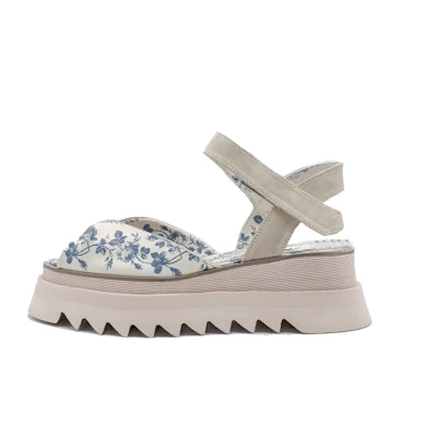 Double Fold Flats In Blue Flowers