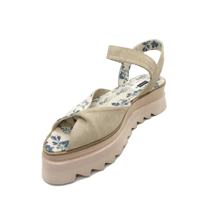 Double Fold Flats In Blue Flowers
