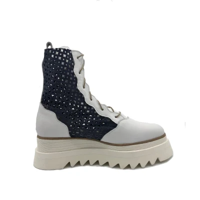Summer Boots In White&Blue