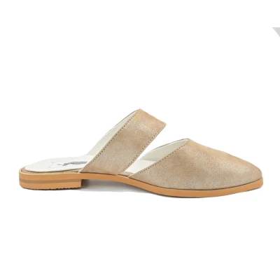Moon Shoes In Light Gold