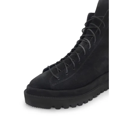 Black Velour Booties