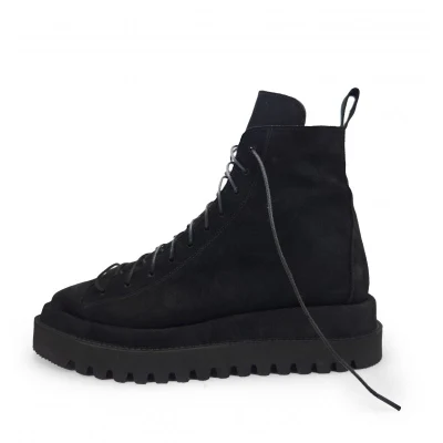 Black Velour Booties