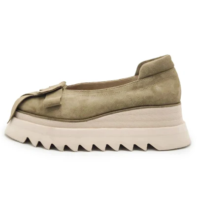 Bow Flats In  Beige