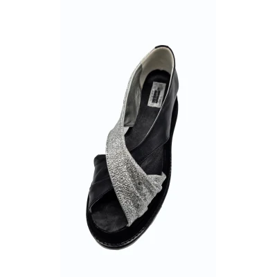 Twist Flats In Black&Silver