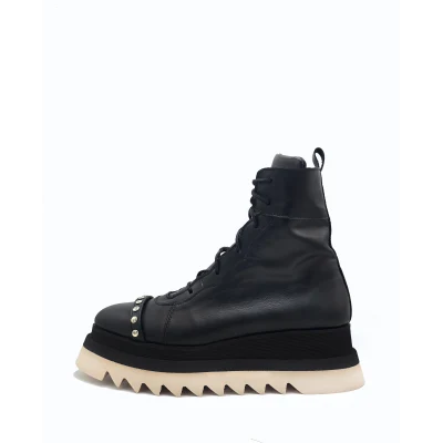 Black Boots In Pins