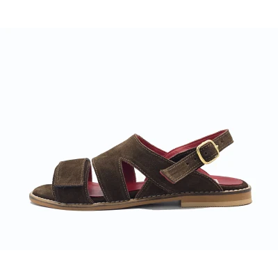 Chocolate Sandals In Red