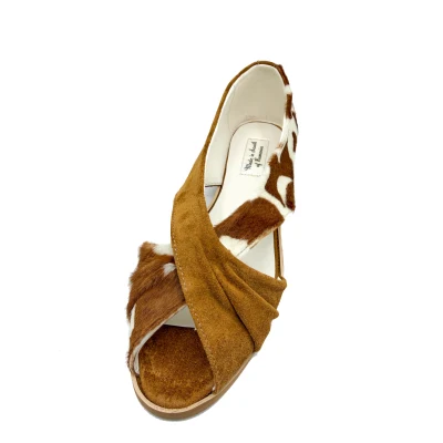Twist Flats In Light Brown