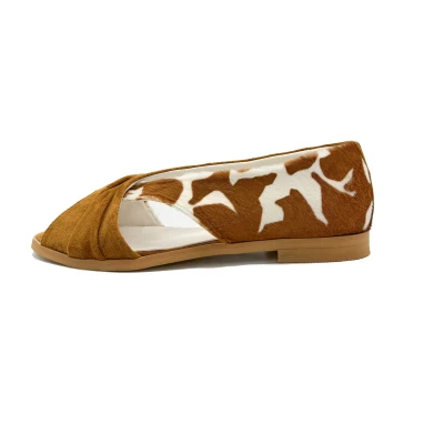Twist Flats In Light Brown