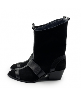 Guilty Boots in Black Velour