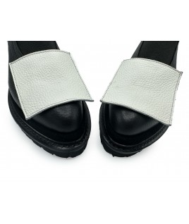 Polygons Shoes In Black & White