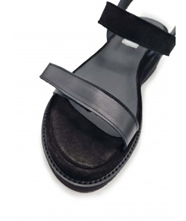 Straps Sandals in Black
