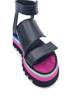 Rock Me Sandals in Black