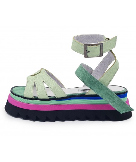 AM Sandals in Green Mint